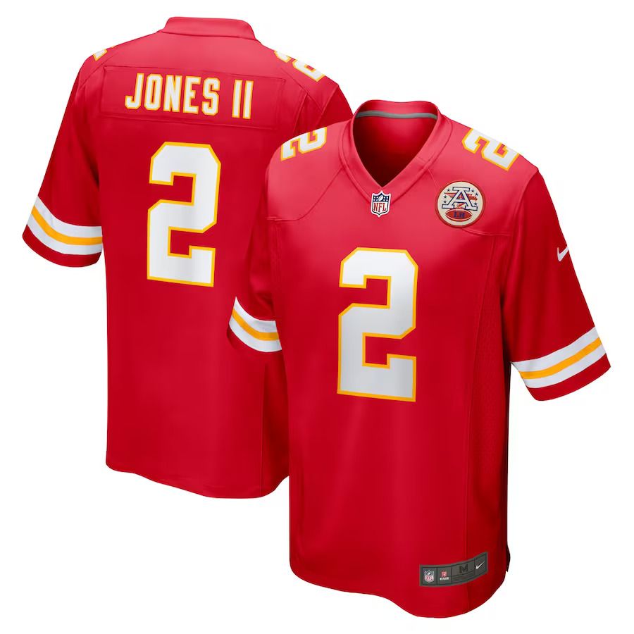 Men Kansas City Chiefs 2 Ronald Jones II Nike Red Game NFL Jersey